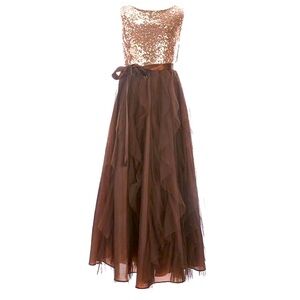 NWT Girls sequin chiffon party dress size 14